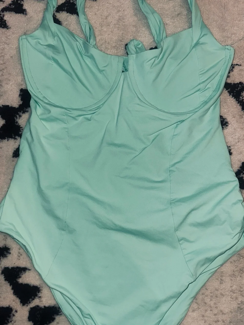 l*space Mint Green One-Piece Swimsuit with Underwire